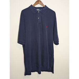Polo Ralph Lauren Blue Short Sleeve Casual Polo Shirt Sz XLT